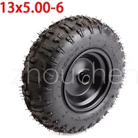 Motorradzubehör 13X5,00-6 Zoll Rad Schneepflugrad Schmetterlingsblumenreifen 13 * 5,00-6 Zoll Strandrad