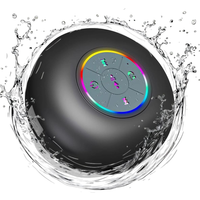 Bluetooth-Duschlautsprecher, tragbar, kabellos, Mini-Lautsprecher mit Mikrofon, Saugnapf, IPX4 wasserdicht, für Reisen, Pool, Fluss, schwimmend