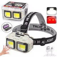 AliExpress Htomaza Powerful LED Headlamp COB Induction Rechargeable Head Flashlight Safety Lighting Head Torch for Outdoor Camping Cycling Fishing