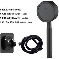 Stainless Steel High Pressure Shower Head Fall resistant Durable Rainfall Showerhead Water Saving Bathroom Handheld Shower Set