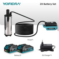 YOFIDRA 50–80 L/min Mocna Elektryczna Pompa Wodna Pompa Olejowa Pistolet do Paliwa Pompa Samochodowa Zanurzeniowa Do Akumulatora Makita 21V