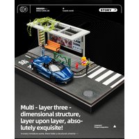 1/64 Shop Street View Parking Space Model Scene Space Car Parking Space Simulated Decoration Scene (without car)