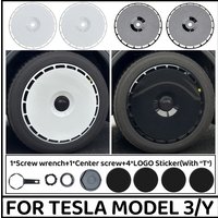4PCS for Tesla Model 3/Y Hubcap 18/19 Inch Car Replacement Performance Automobile Wheel Cover Full Rim Caps Accessories2018-2024