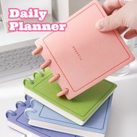 80 Pages Mini Daily Planner Notebook, Portable Loose Leaf Schedule Journal, Color Options for Study, Office Planning & Personal