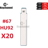 20PCS 67# KD Key Blank HU92 Car Key Blade For Xhorse KD KEYDIY JMD For BMW CAS2 CAS3 EWS E90 E36 E60 X5 X6 Relacement Blade