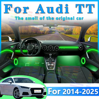 For Audi TT 2014-2025 Car Interior RGB LED Atmosphere Light Strip Fiber Optic Neon Invisible Ambient Lamp APP Decoration Trim