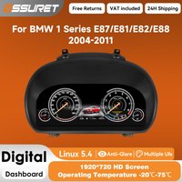 12,3" Digitales Instrumentencluster für BMW 1 E88 E87 E81 E82 2004-2011 LCD-Armaturenbrett Virtuelles Cockpit Tachometer Kilometerzähler 1920*720 HD-Bildschirm