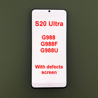 Super AMOLED For Samsung Galaxy S20 Ultra G988 G988F G988U LCD Display Touch Screen Digitizer replace With defects screen