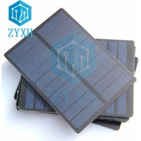 Mini 1.3W 5V Solar Panel 0-260mA Polysilicon Silicoon Battery Power Bank Charge Portable Solar System Home Light Toy DIY