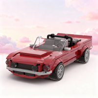 311pcs MOC Shelby Mustangesd GT500 Convertible City Champions Model Building Blocks Toy Gift Creative Display Collectible Desk
