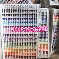 15 Colors Crystal Rhinestones Stickers for Face 900pcs Mixed Size Eye Makeup Jewels Gems Glitters Decorations Festival Stickers