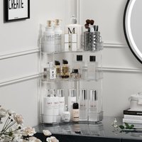 Bathroom Corner Storage Organizer Shelf Home Makeup Skincare Shampoo Lipstick Tabletop Holder Cosmetic Desk Kitchen Rack