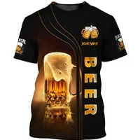 Funny Beer 3d Printed Tshirt For Men New Design Beers Club Short Sleeves Tops Summer Street Tees For Beer Lover T-shirt Gift