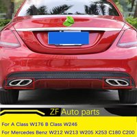 Exhaust Tip Muffler Pipe Cover Tail Pipe Stee For A Class W176 B Class W246 Mercedes Benz W212 W213 W205 X253 C180 C200