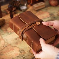 Retro Thickened Sketchbook Kraft Notebook Handmade Travel Notepad Account Book Kraft Paper Notepad Send Friend Birthday Gift