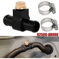 Coolant Bleeder Port Heater Hose Connector For Nissan Z33 350z/Z34 370Z Infiniti G35 G37 3/4" ID Hose Systemwith 2 Clamps