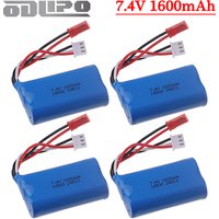 7.4V Battery For Wltoys WL917 RC Boat 2S 14500 7.4V 1600mAh For Syma F1 FX059 RC aircraft FT007 RC Boat Toys Parts vs 1200mah