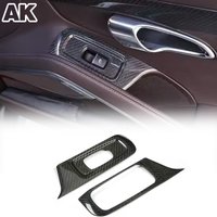 For Porsche 718 981 2016-2023 911 991 2012-2018 Real Carbon Fiber Car Window Lift Frame Dry Carbon Fiber Interior Accessories