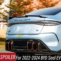 For BYD Seal EV 2022 2023 2024 Bodykit Car Rear Trunk Lid Boot Ducktail Lip Spoiler Wings Black Carbon Exterior Accessories Part