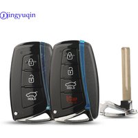 jingyuqin Remote Car Key Fob Shell Case Cover For Hyundai Grandeur HG Sedan Santa Fe 3DM Grand SantaFe 2018 IX45 EQUUS Azera
