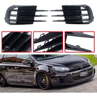 Dla VW Golf 6 MK6 VI GTI GTD R R20 2008-2013 Samochodowy przedni zderzak Światło przeciwmgielne Kratka Spoiler Światło przeciwmgielne Eyebrow Eye Wind Knife Trim