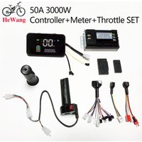AliExpress NONE Sine wave 50A 3000W brushless motor controller + 3-speed adjustable throttle + LCD instrument panel set for e-bike motorcycle