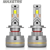 MAXGTRS 2X Turbo LED H4 9003 HB2 H1 H7 H8 H11 9005 9006 LED Beam Headlight Bulbs 200W Canbus Car Front Headlamp 6500K White 12V