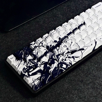 Kawasaki, Anime Personalized Cherry Keycap PBT 125 Key, 60/84/98/108 Mechanical Keyboard Accessory