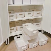 Multi-Functional Storage Boxes, Durable Plastic Organizers for Cosmetics, Snacks, Kitchen, Bathroom, Dorm - Office Supplies