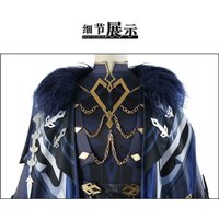 Capitano The Captain Cosplay Costume Cloak Uniform Mask Genshin Impact Il Eleven Fatui Harbingers Natlan Halloween for Women Men