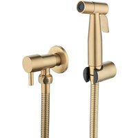 Bad Gold Schwarz Bidet Sprayer für Toilette Hands prüh gerät Kit Bidet Stoff Windel Sprayer Set einfach zu installieren gebürstetes Gold