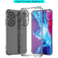For Asus Zenfone 9 Zenfone10 Clear TPU Airbag Case Shockproof Transparent Casing Phone Cover For Asus Zenfone 10 Case