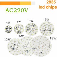 AC 220V LED Chip No Transformer Required SMD 2835 Circle Light Beads DIY High CRI For Led Downlight Lighting Accessory