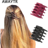AWAYTR Stretch Hair Clip Double Side Women Hair Comb Easy Thick Curly Hair Styling Tool Ponytail Mohawk Bun Maker Accessories