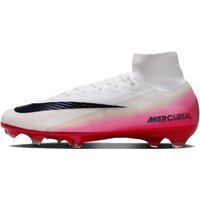 POIZON Nike Mercurial Superfly 10 FG Firm Ground Soccer Shoes Unisex White Red HJ7321-600