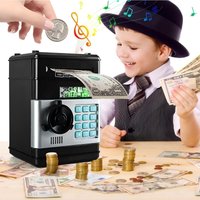 Electronic Piggy Bank Automatic Mini Safe Coins Cash Saving Money Box Electronic ATM Password Piggy Bank Boy Girl Gift