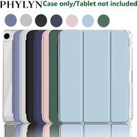 case For Samsung galaxy Tab A9/A11 X113/X116 & A9+/A11+ 2025 SM-X230/X236, Crystal Clear Case with Pencil Slot, Auto Sleep Wake
