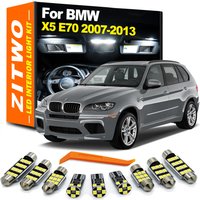 ZITWO 23Pcs Canbus Led-lampe Innen Dome Tür Platte Licht Kit Für BMW X5 E70 2007 2008 2009 2010 2011 2012 2013 Zubehör