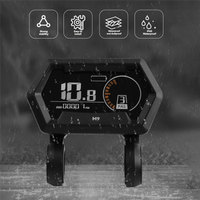 AliExpress NONE M9 Electric Bicycle LCD Display 24V-72V Electric Scooter LCD Color Meter For Snowmobile LCD Speedometer Waterproof 5PIN-ABQA