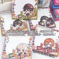 5Pieces Cute Anime Memo Pad Cartoon Sticky Notes Pad Stationery Stickers Gift