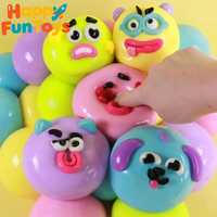 Curiosities Dog Face Swap Squeeze Toy Soft Moldable Cute Slow Rise Squeeze Toys Relaxing Sensory Fidget Toy for Anxiety Gifts