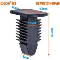30PCS OE#51711496621 Door Sill Wheel Arch Securing Clips Retainers Fasteners for BMW Mini Cooper R50 R52 R53 R55 R56 51711496621