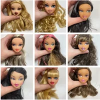 Beautiful Bratzdoll Makeup Doll Girls Love Cute Dolls head plastic head