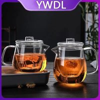 YWDL Glass Teapot Penguin Shape Chinese Tea Ceremony Transparent Teawear Set Cup Filter High Boron Silicon Pot 480/600ML