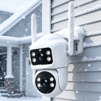 Caméra de sécurité extérieure à double objectif 2MP + 2MP, WiFi, PTZ, IP, détection humaine AI, suivi automatique, caméra de vidéosurveillance sans fil, application CamHipro