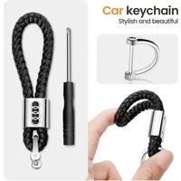 Car Keychain Vintage Leather Keyring Creative Key Chain For Audi Sline A4 B7 B8 B9 A3 8P 8V 8L A5 A6 C6 C5 C7 A1