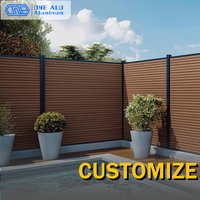 Modern Privacy-Enhancing WPC Fence Panel Thick Panel Design Residential Commercial Outdoor Waterproof Fireproof Household