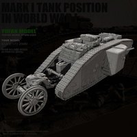 1/72 Tank Resin Model Kit Colorless Self Assembled YFWW-2383/3D