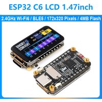ESP32 C6 Development Board 262K Color ST7789 1.47 inch LCD Display Screen For Arduino WiFi6/BT/LVGL/HMI Onborad SD-Port/RGB-LED