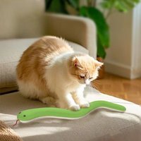 New Cat Green Soft Touch Kitten Snake Snake Shape Cat Pet Cat Supplies